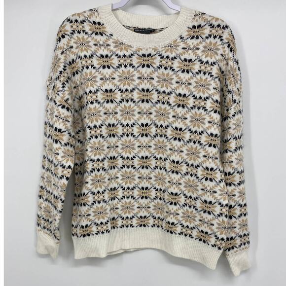 Chelsea & Theodore Womens Wool Patterned Long Sleeve Sweater NEW Size Large - Picture 8 of 9